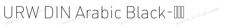 URW DIN Arabic Black字体转换